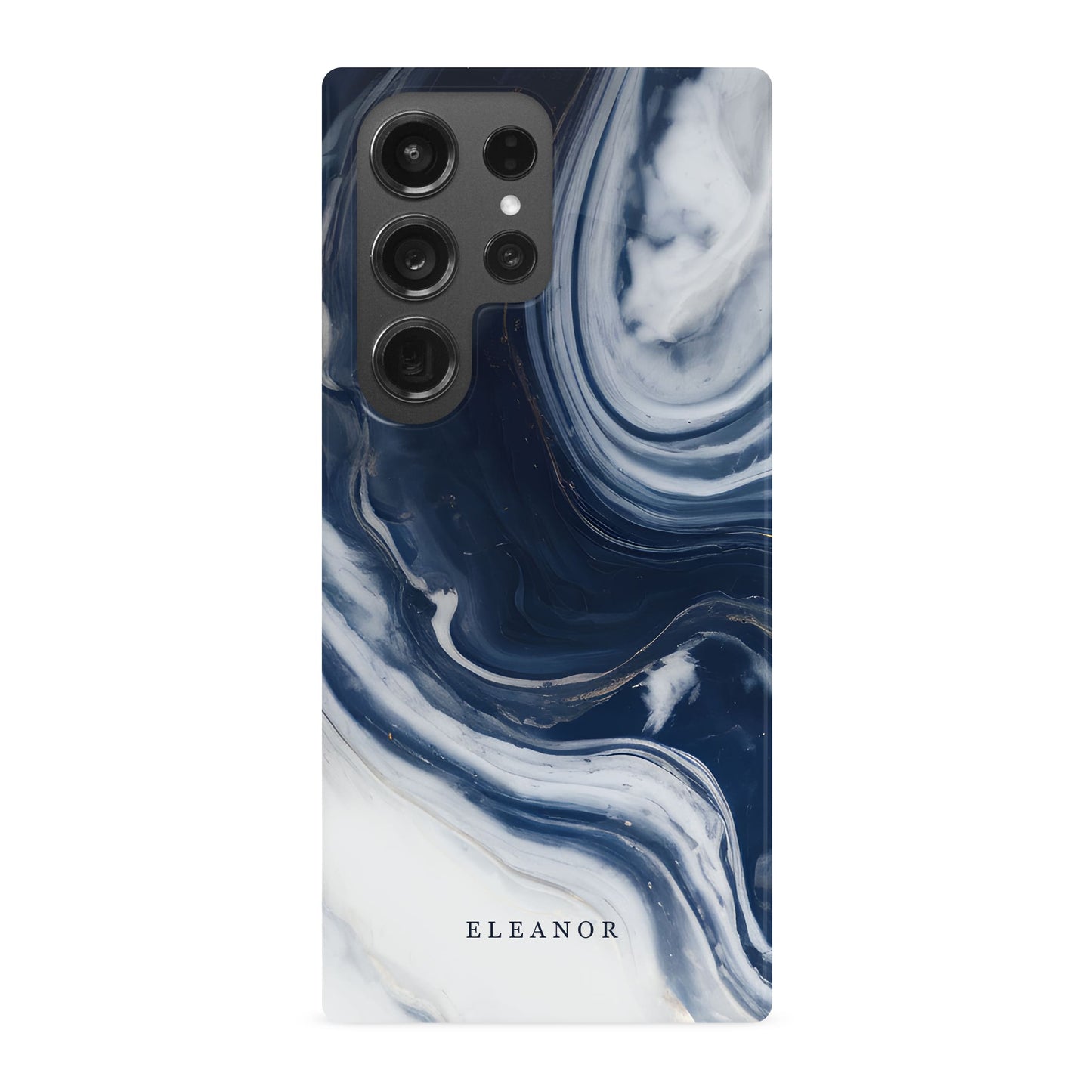 Blue Swirl Personalised Phone Case Samsung Galaxy S23 Ultra Phone Case