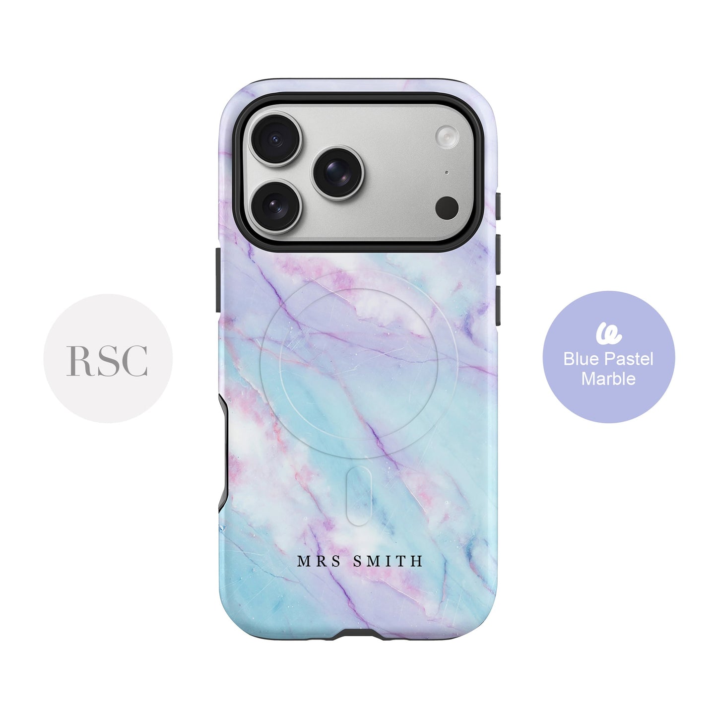 Custom Blue Marble Magsafe Case Phone Case