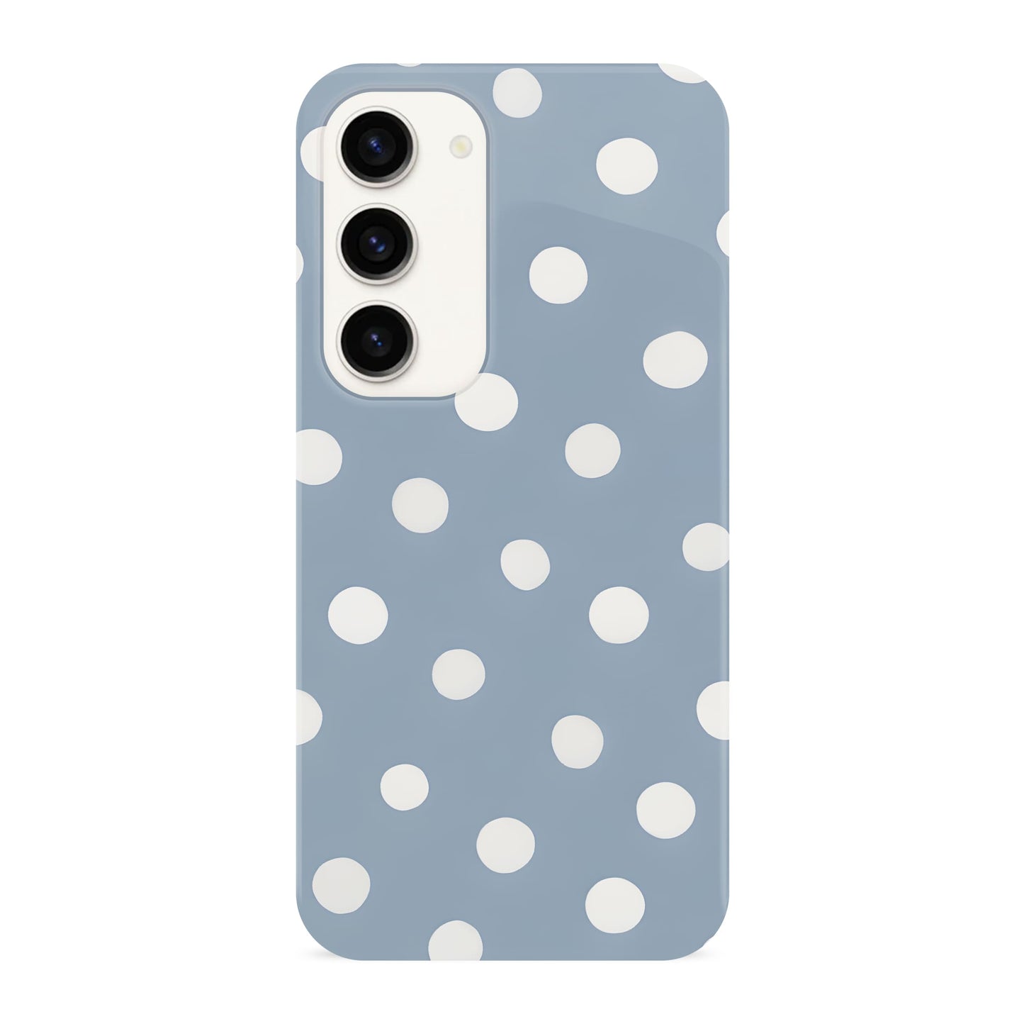 Muted Blue Polka Dot Phone Case Samsung Galaxy S23 Phone Case