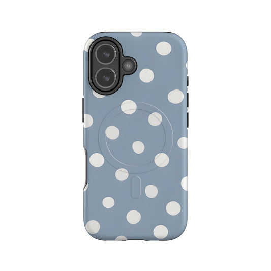 Muted Blue Polka Dot Magsafe Case