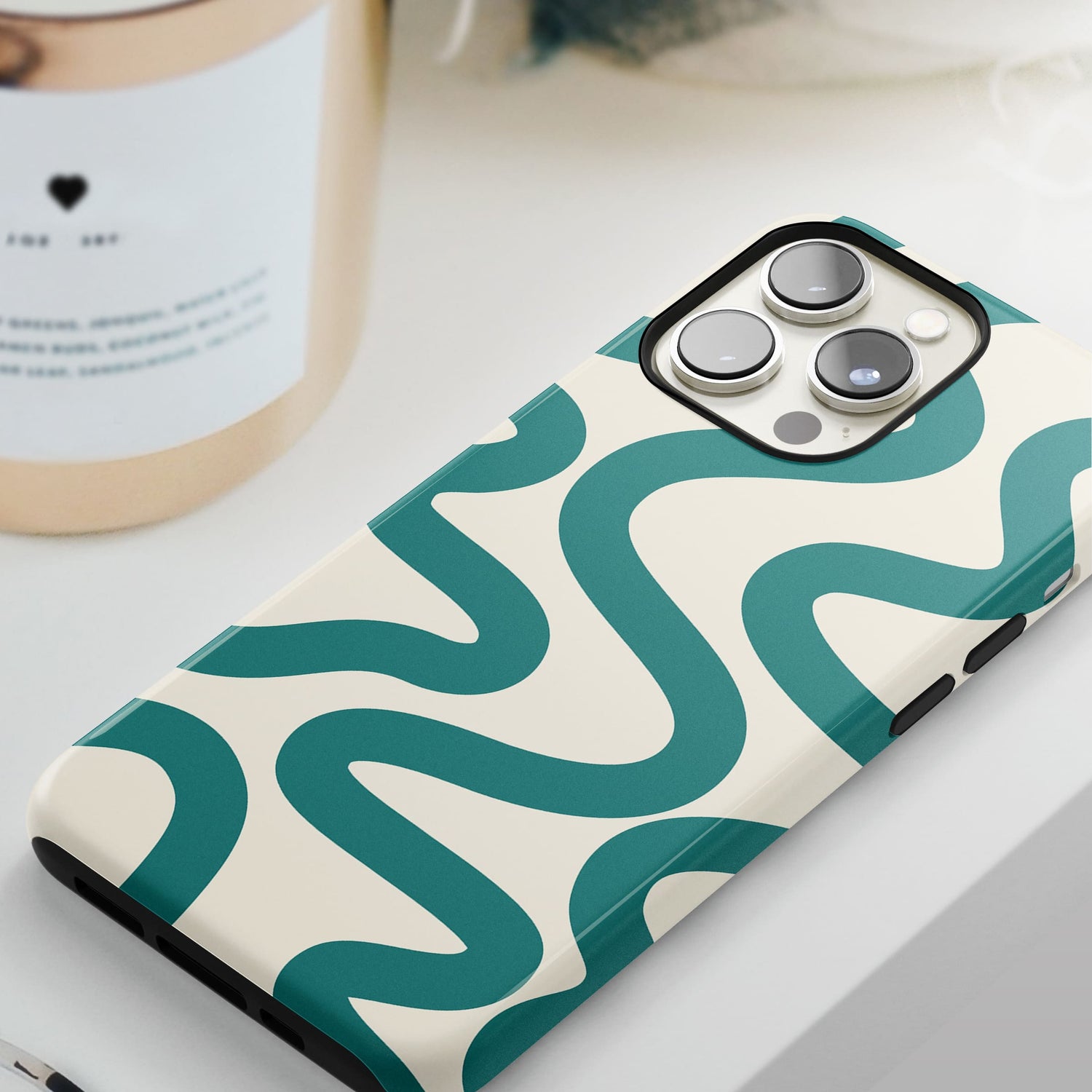 Abstract Wavy Blue Pattern Case  Phone Case