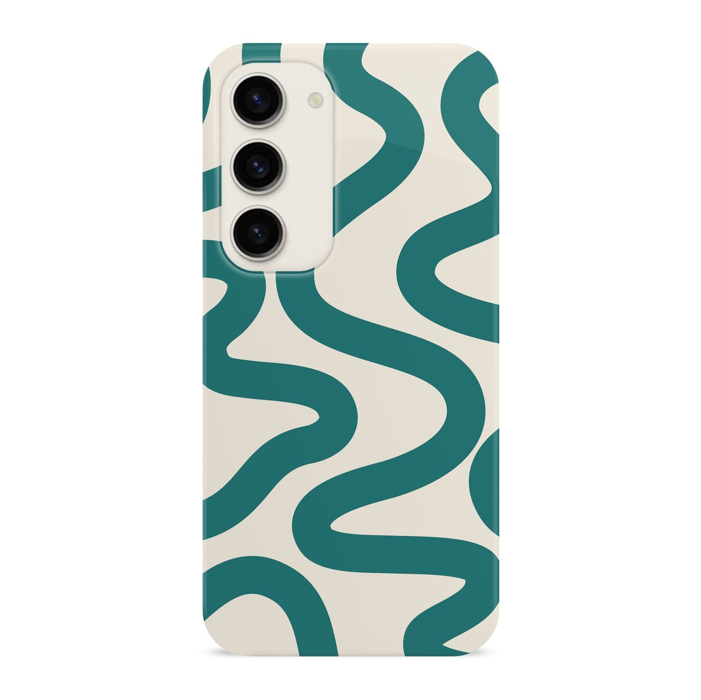 Abstract Wavy Blue Pattern Case Samsung Galaxy S23 Phone Case