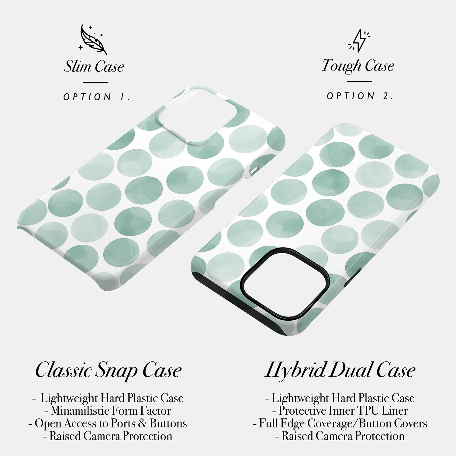 Abstract Blue Polka Dot Print Case Phone Case