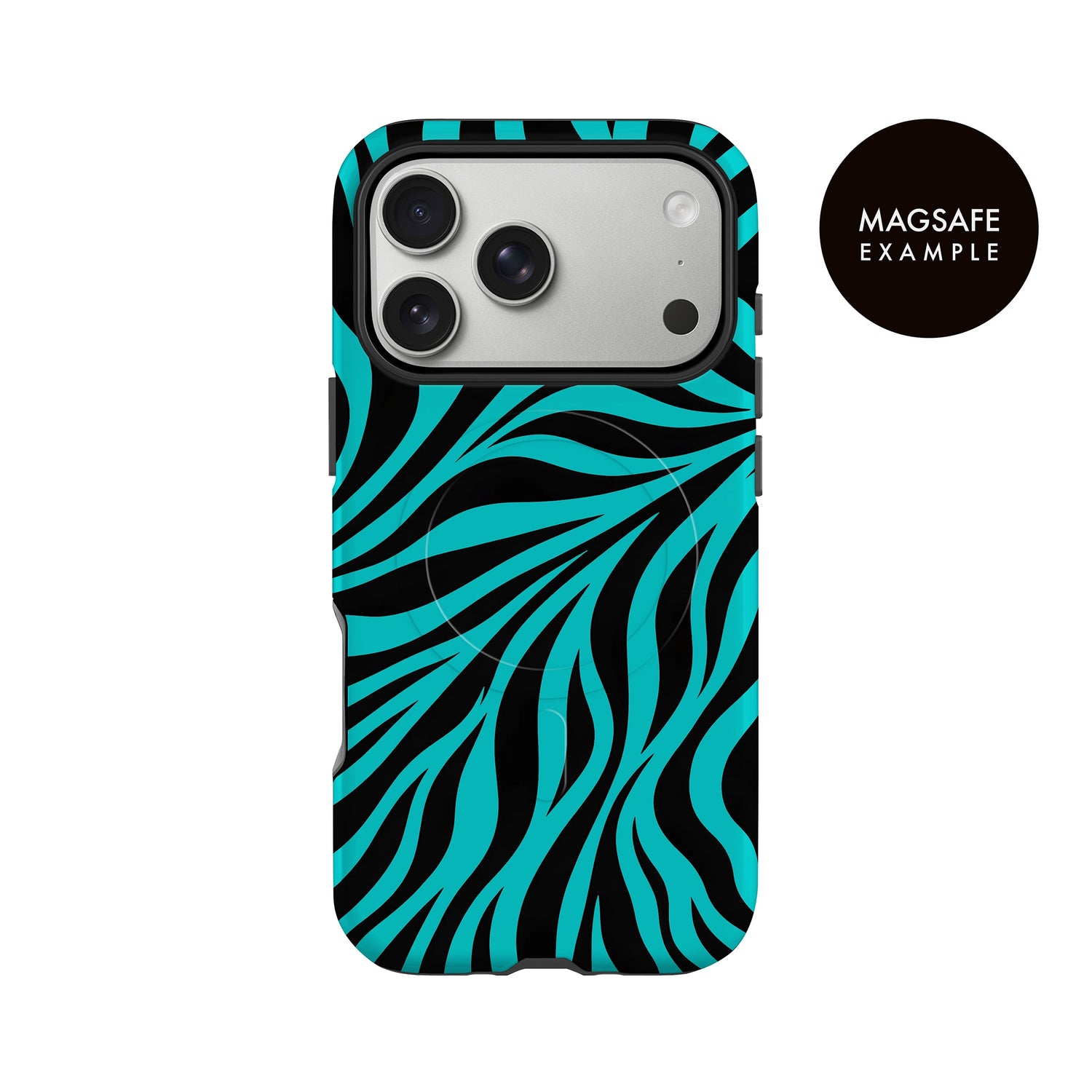 Blue Zebra Print Case Phone Case