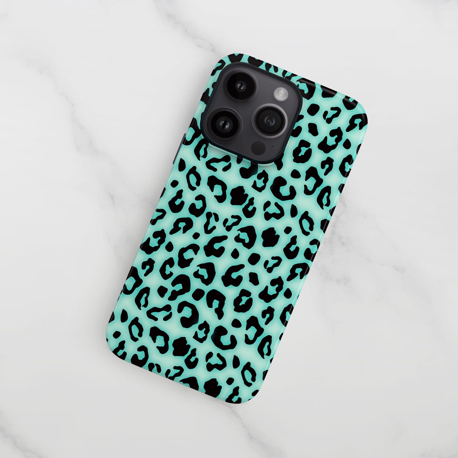 Blue Blush Leopard Print Phone Case  Phone Case