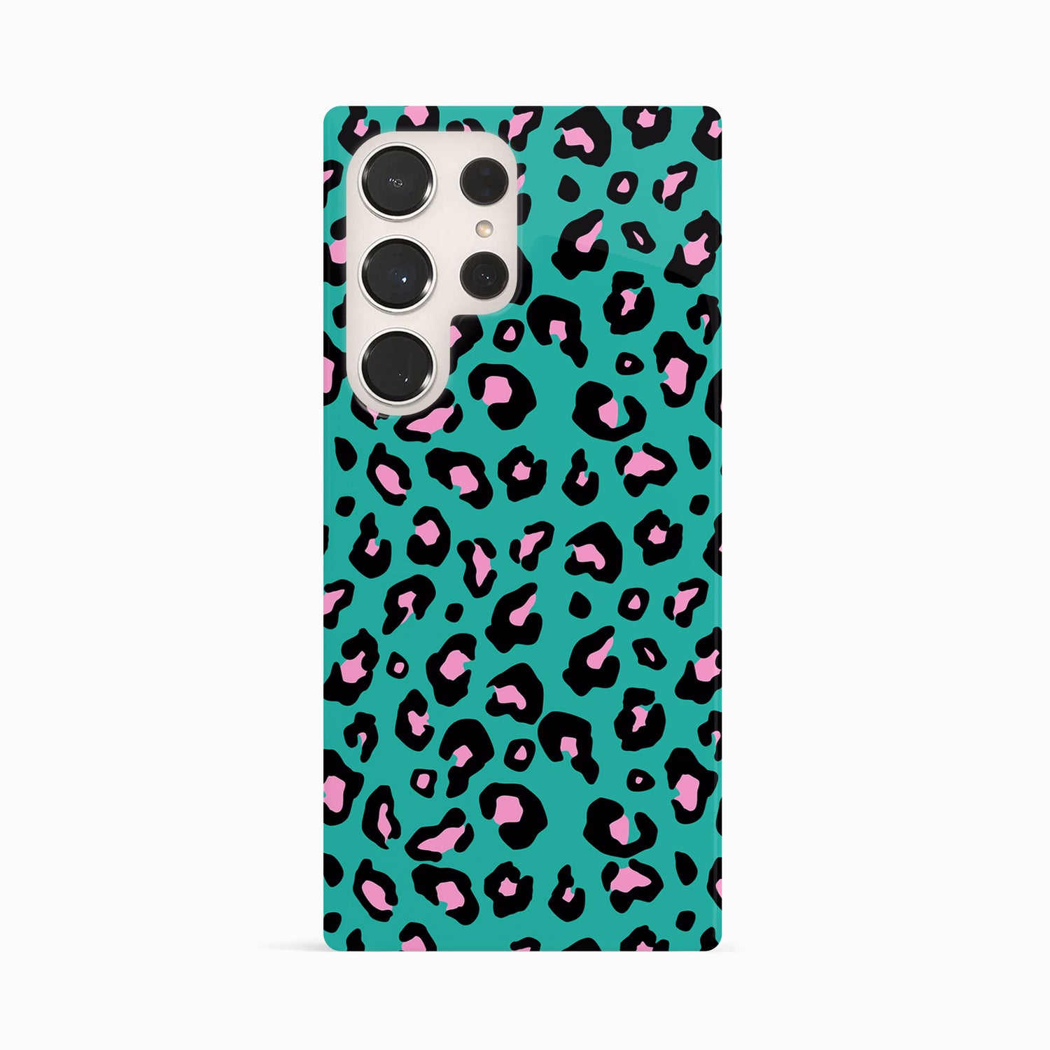 Blue and Pink Micro Leopard Print Phone Case Samsung Galaxy S23 Ultra Phone Case