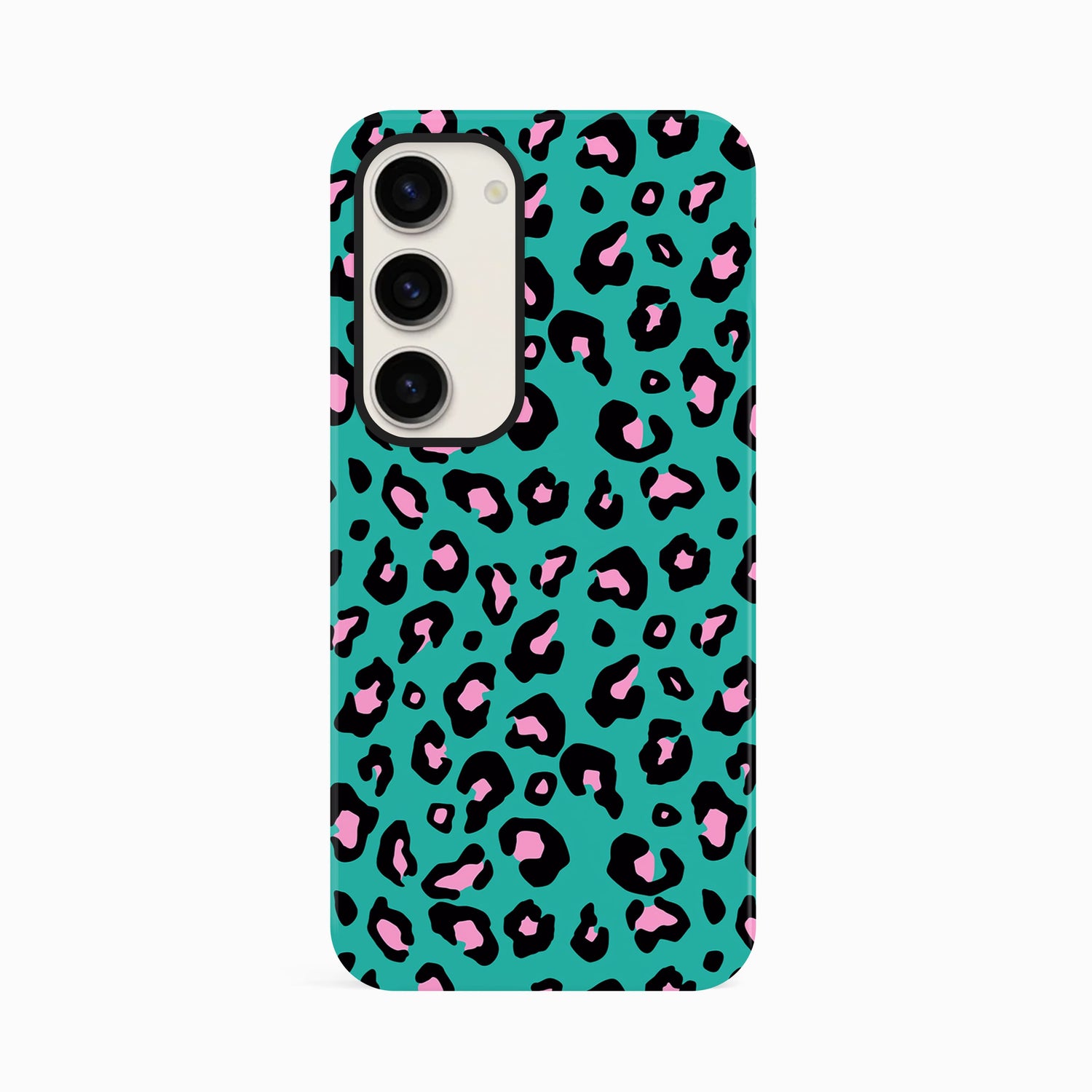 Blue and Pink Micro Leopard Print Phone Case Samsung Galaxy S23 Phone Case