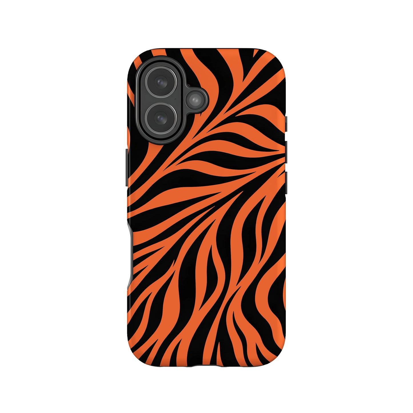 Orange Zebra Print Case iPhone 17 Phone Case