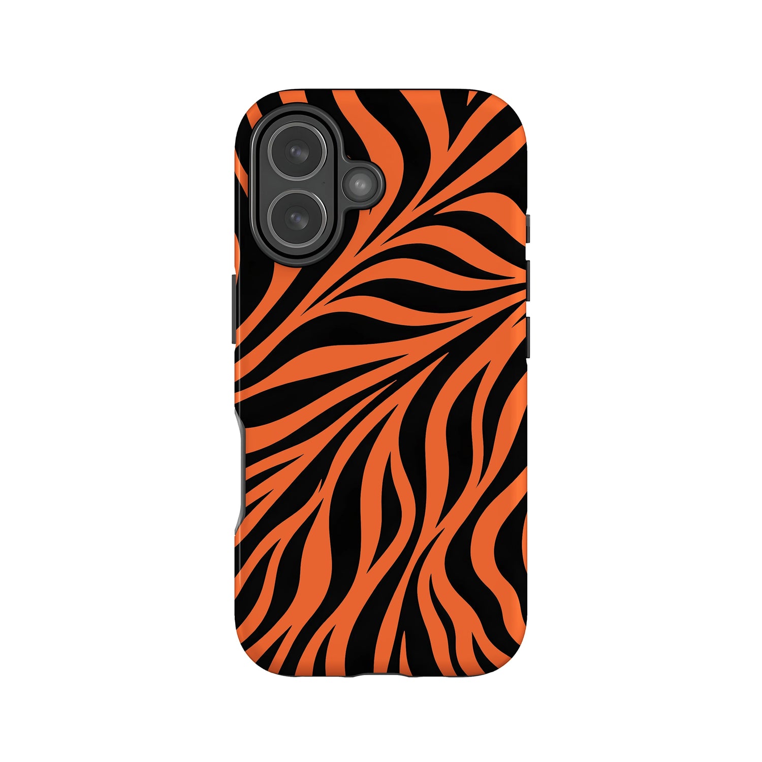 Orange Zebra Print Case iPhone 17 Phone Case