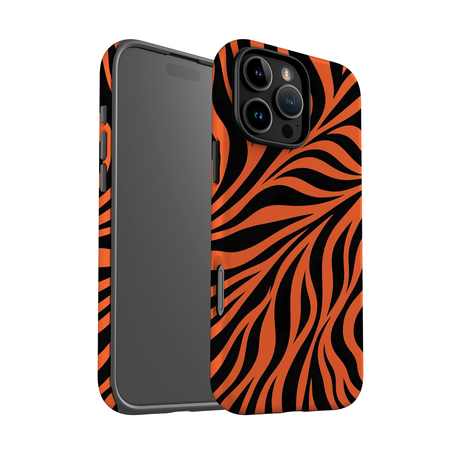 Orange Zebra Print Case Phone Case