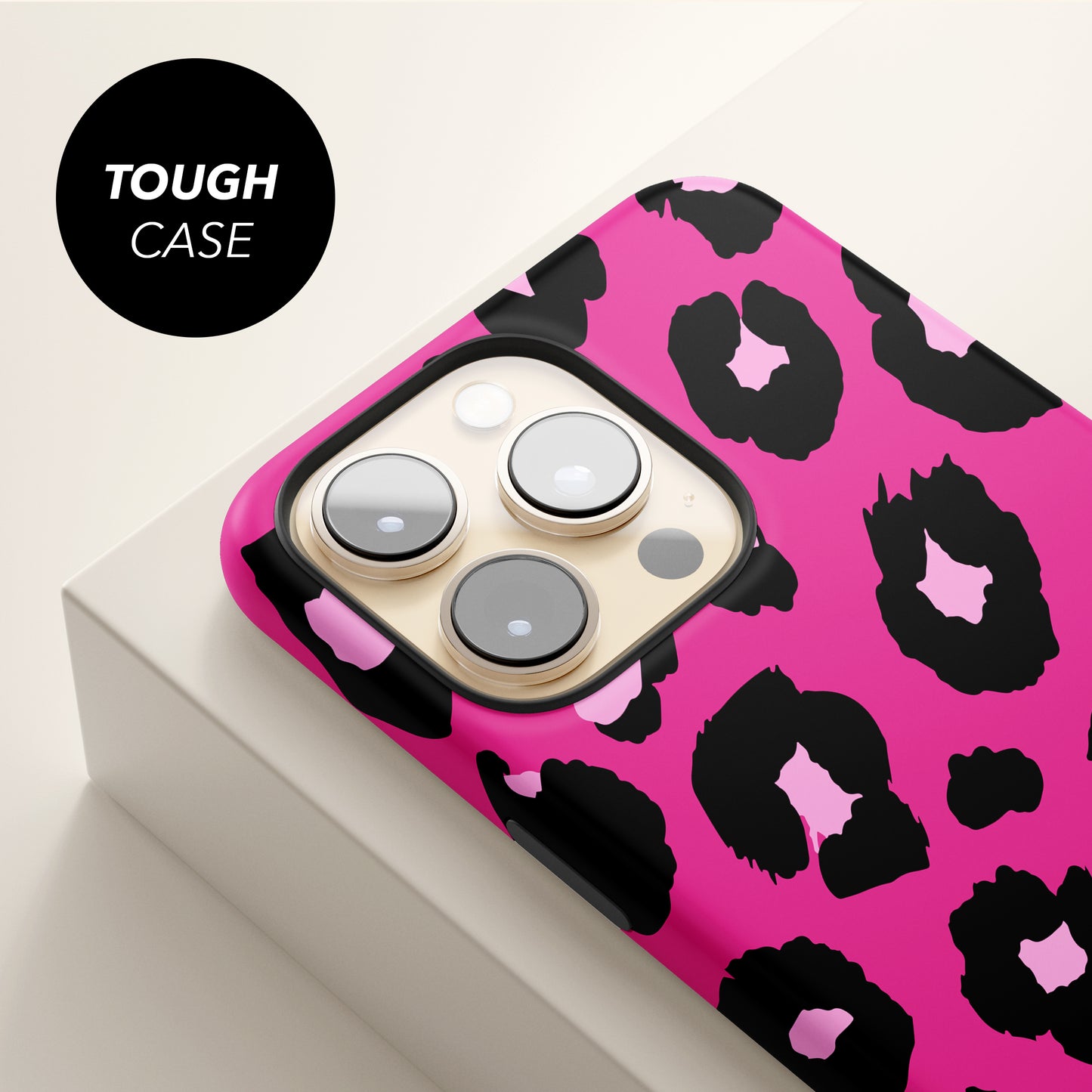 Bold Pink Custom Leopard Spot Print Case Phone Case