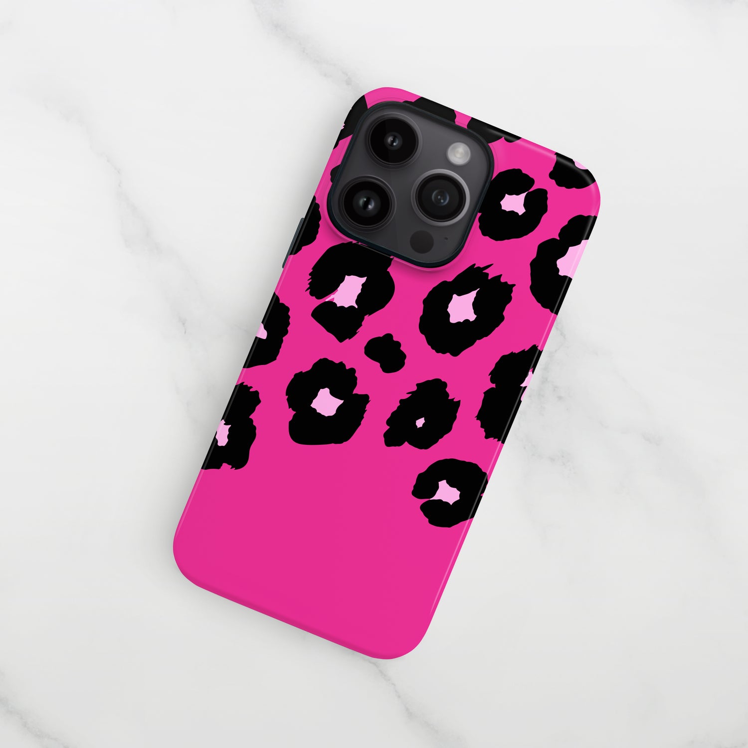 Bold Pink Custom Leopard Spot Print Case Phone Case