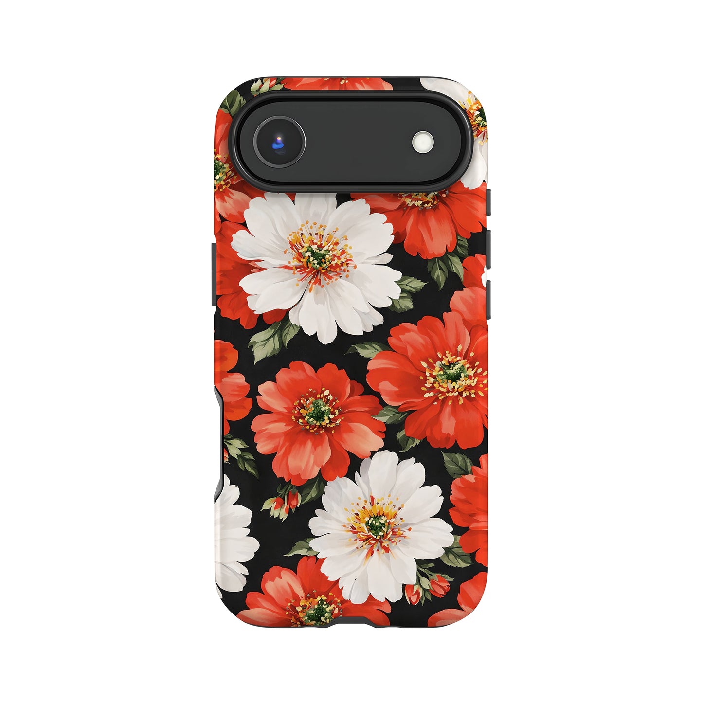 Classic Red White Floral Print Case iPhone 17 Air Phone Case