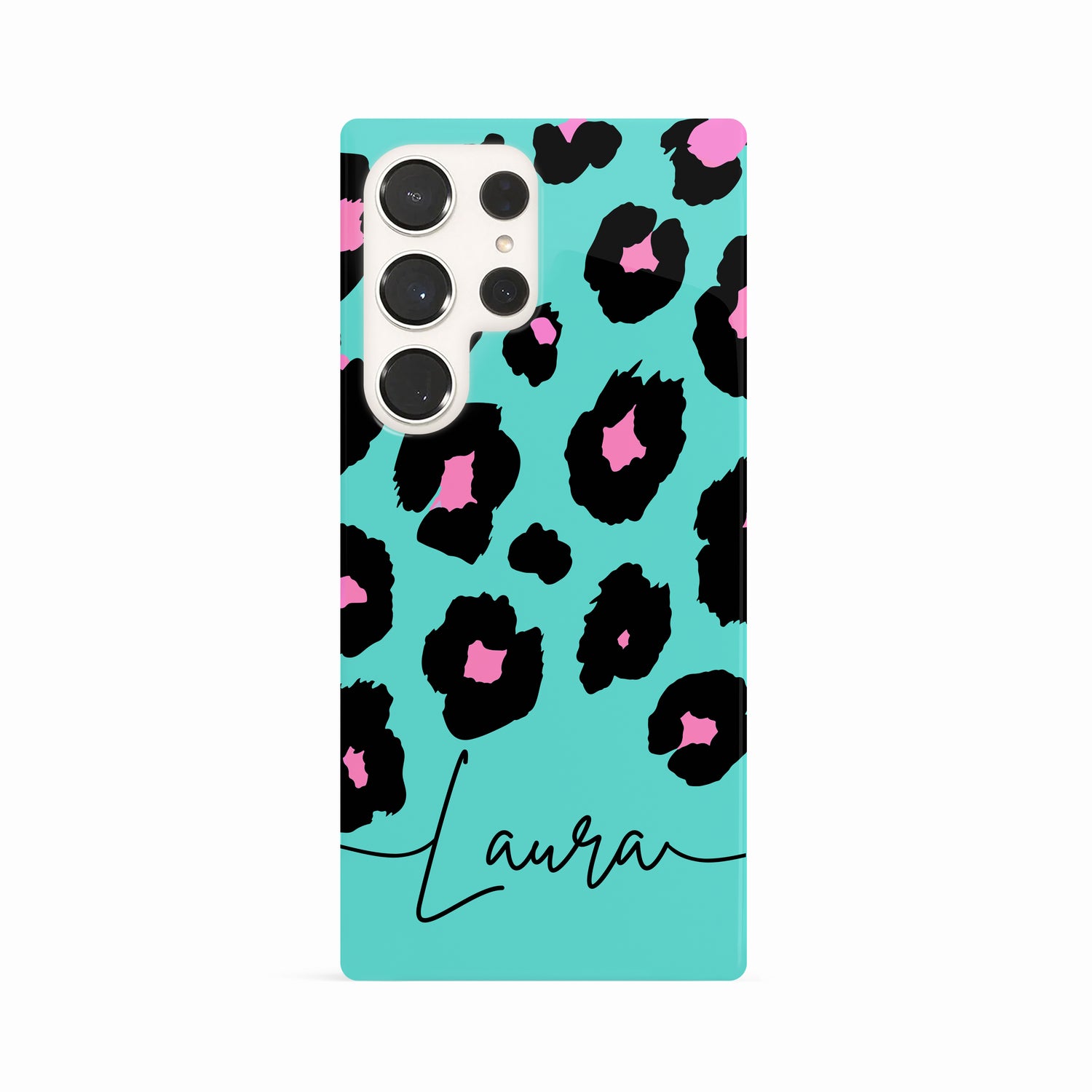 Bold Blue Pink Custom Leopard Print Case Phone Case