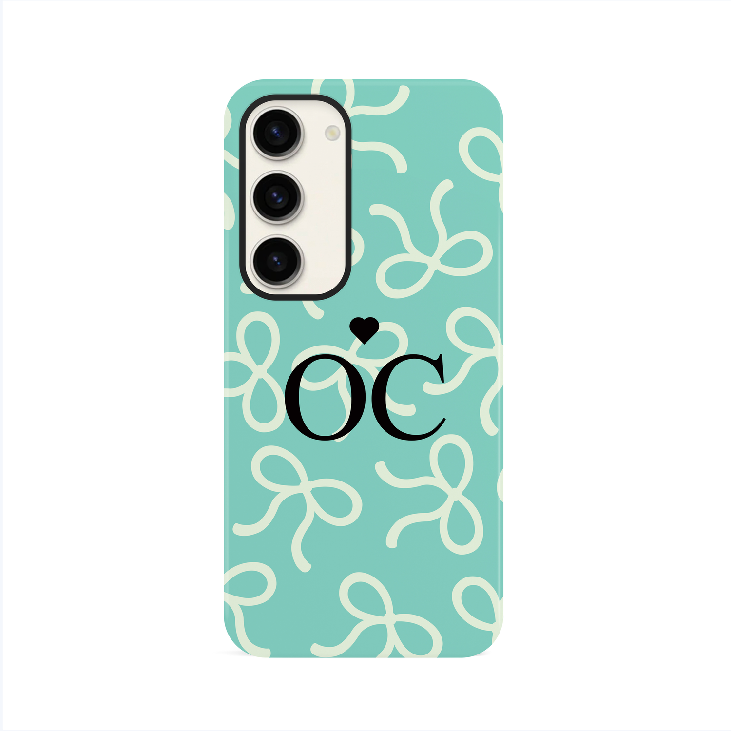 Personalised Blue Bow Pattern Phone Case Phone Case