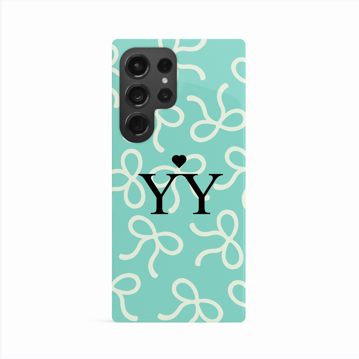 Personalised Blue Bow Pattern Phone Case Phone Case