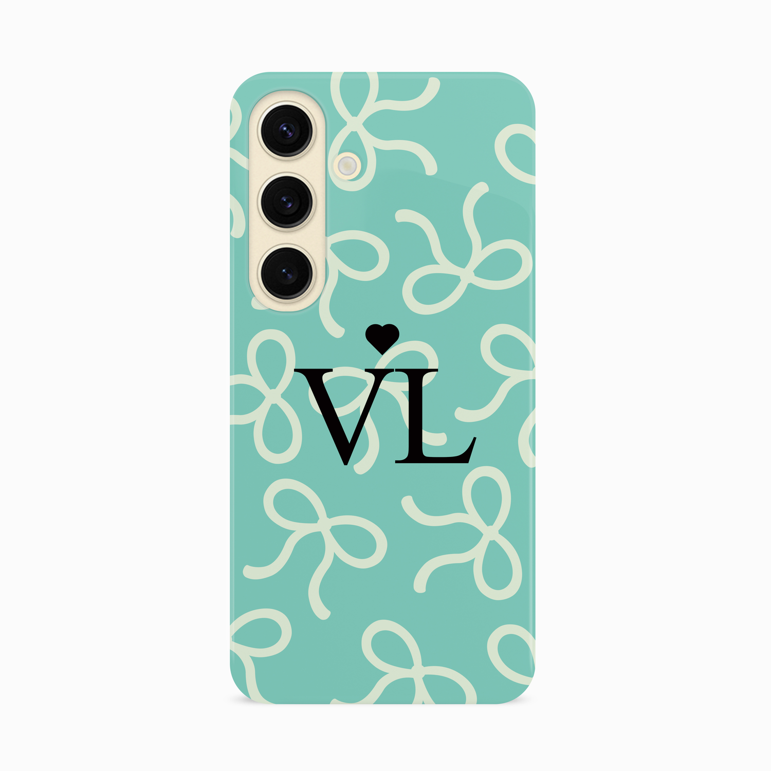 Personalised Blue Bow Pattern Phone Case Phone Case