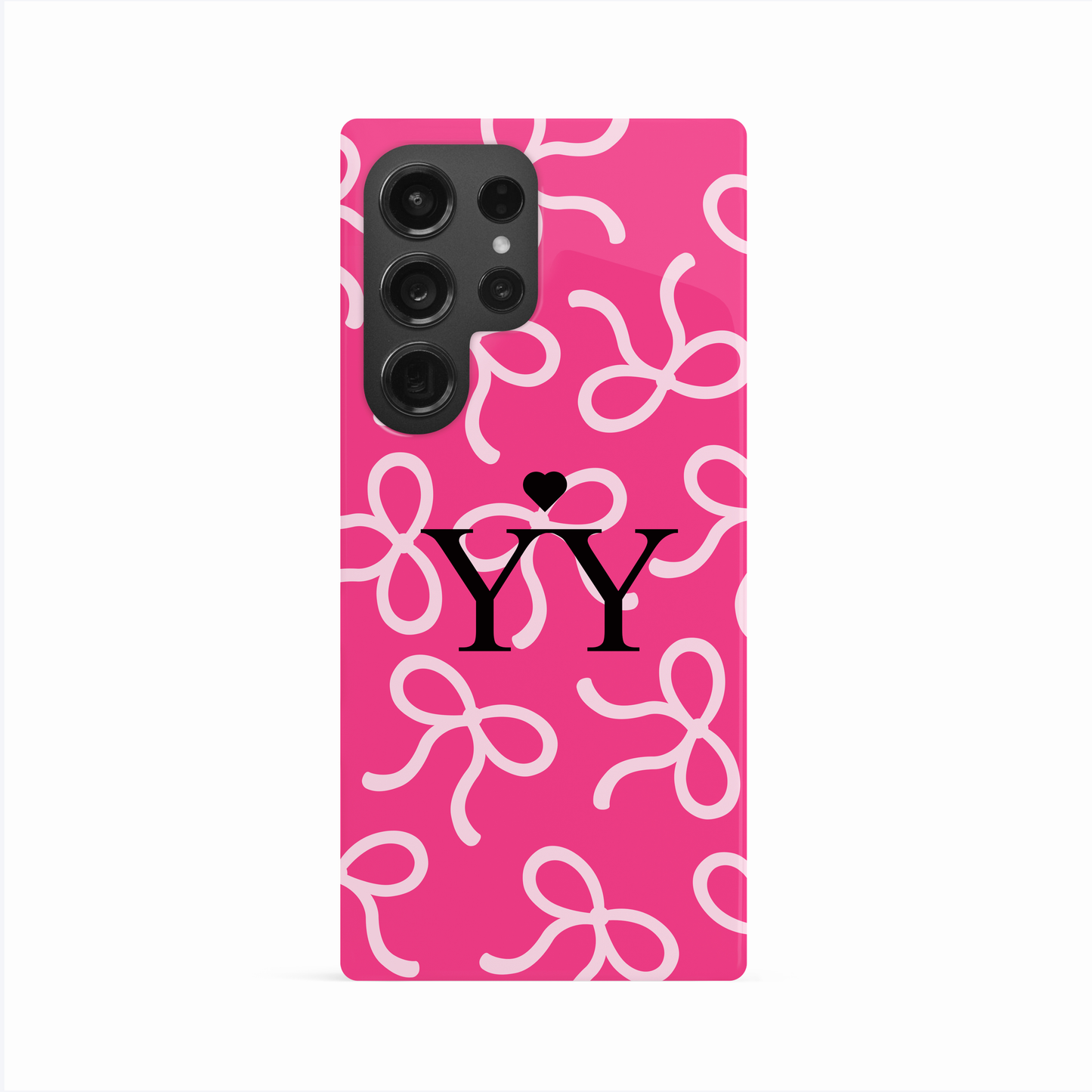 Personalised Hot Pink Bow Pattern Case Phone Case