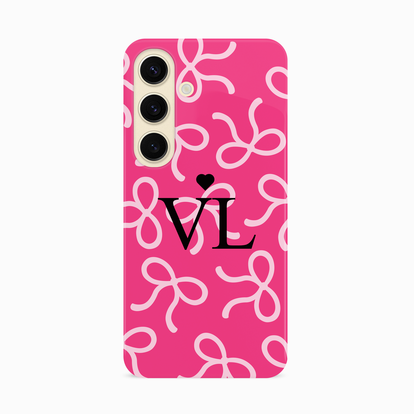 Personalised Hot Pink Bow Pattern Case Phone Case