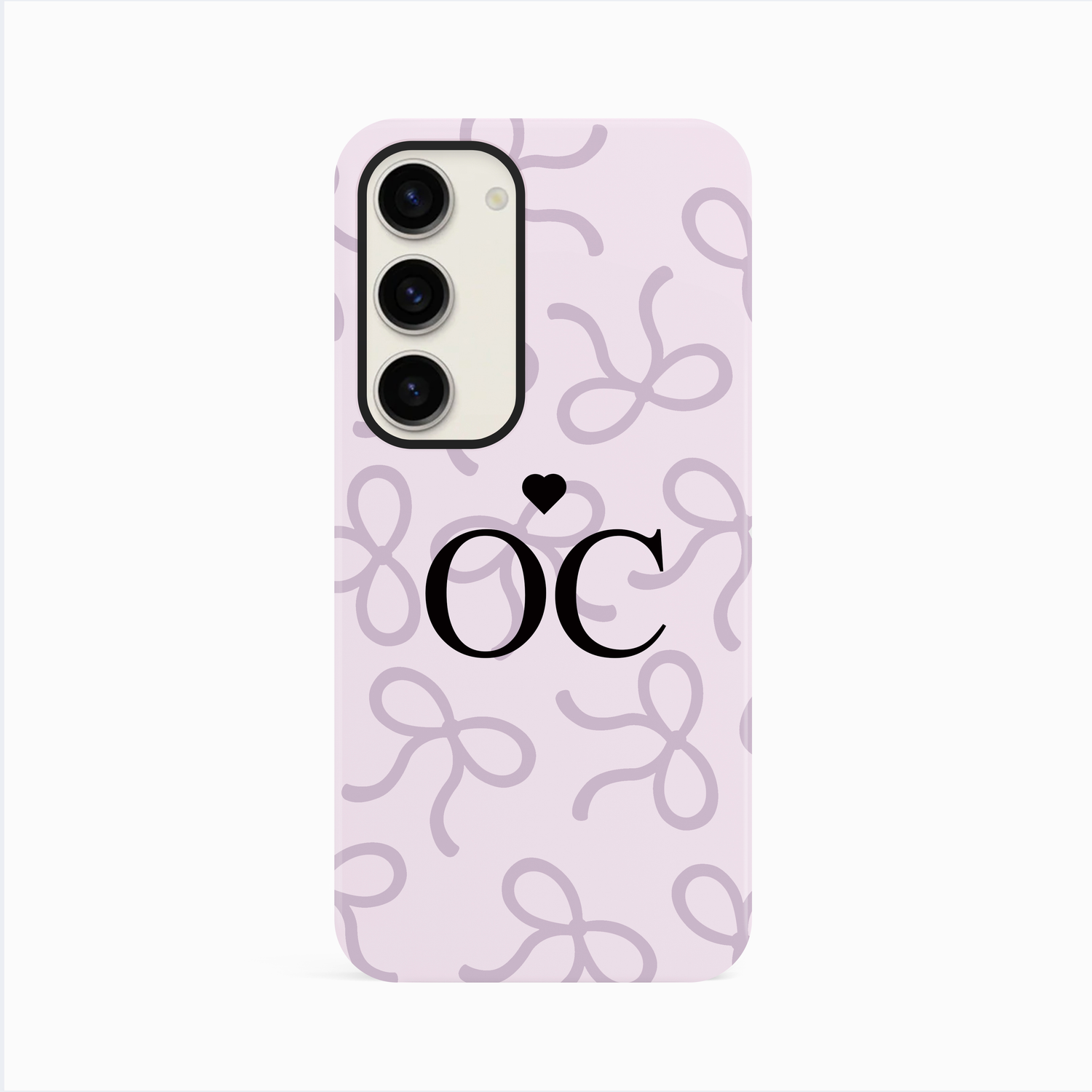 Personalised Purple Bow Pattern Case Phone Case