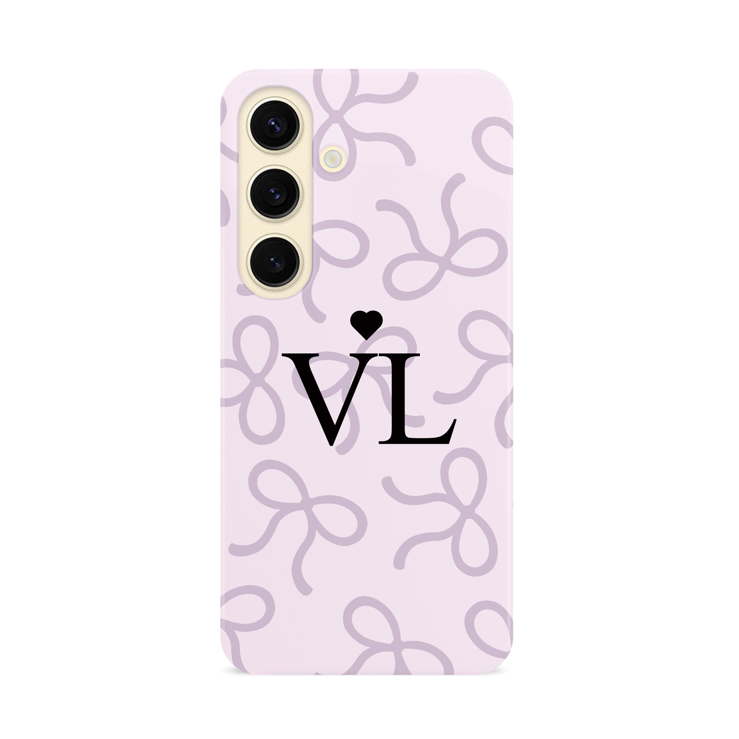 Personalised Purple Bow Pattern Case Phone Case