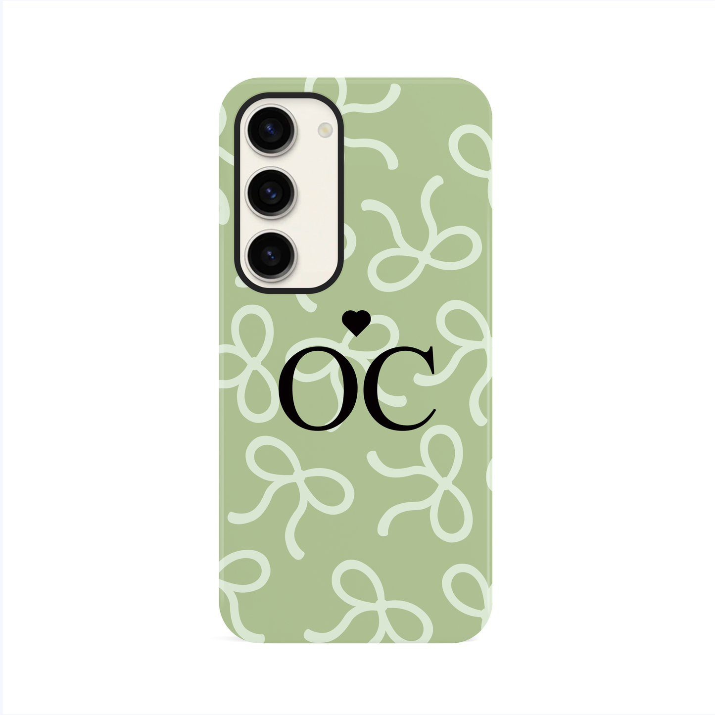 Personalised Green Bow Pattern Case Phone Case