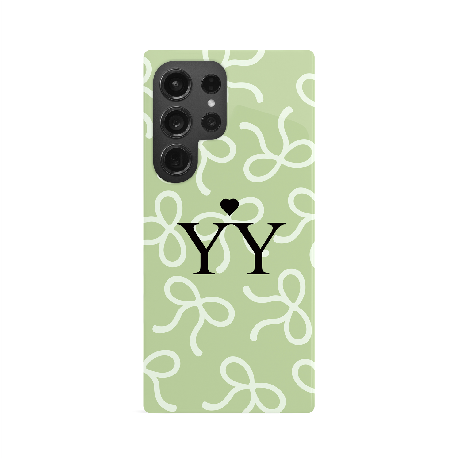 Personalised Green Bow Pattern Case Phone Case