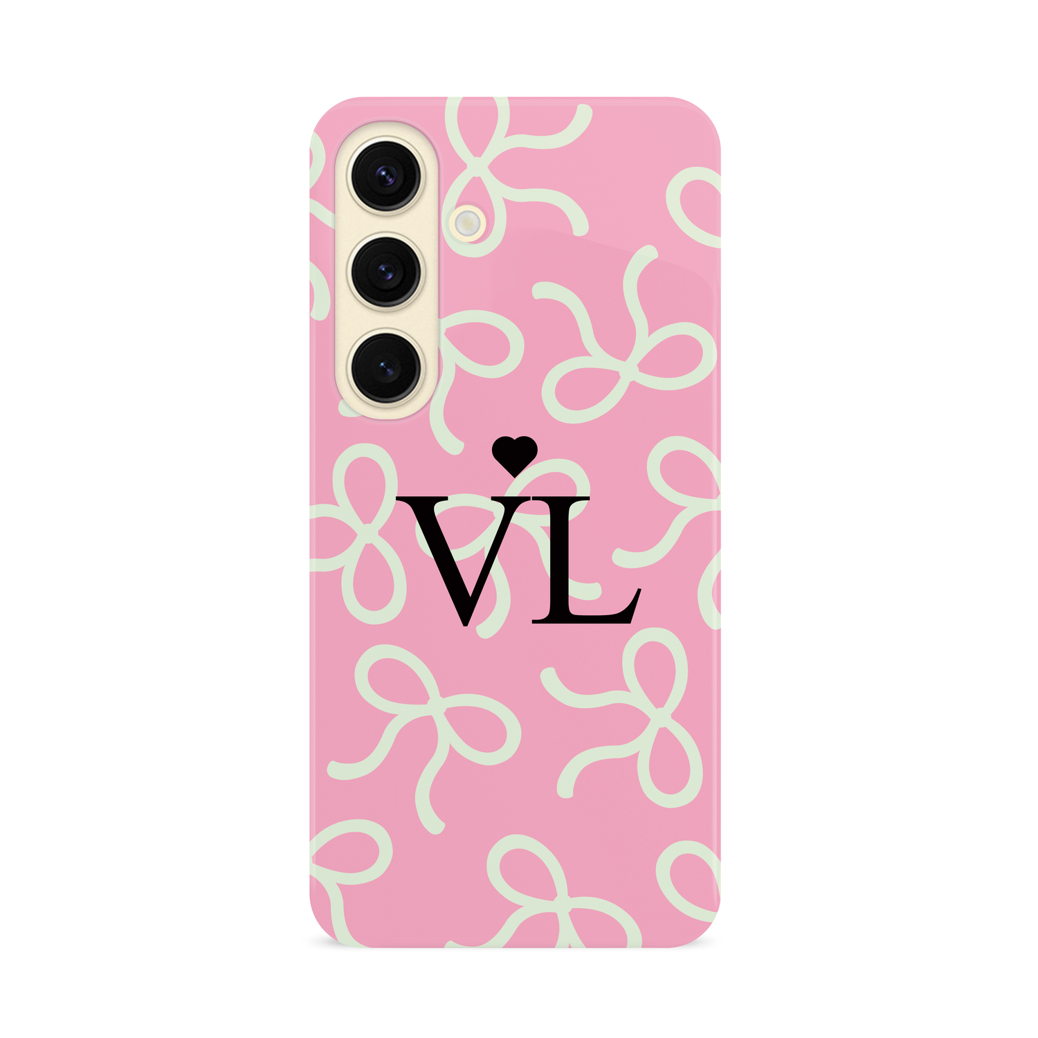 Personalised Pink Bow Pattern Phone Case Phone Case