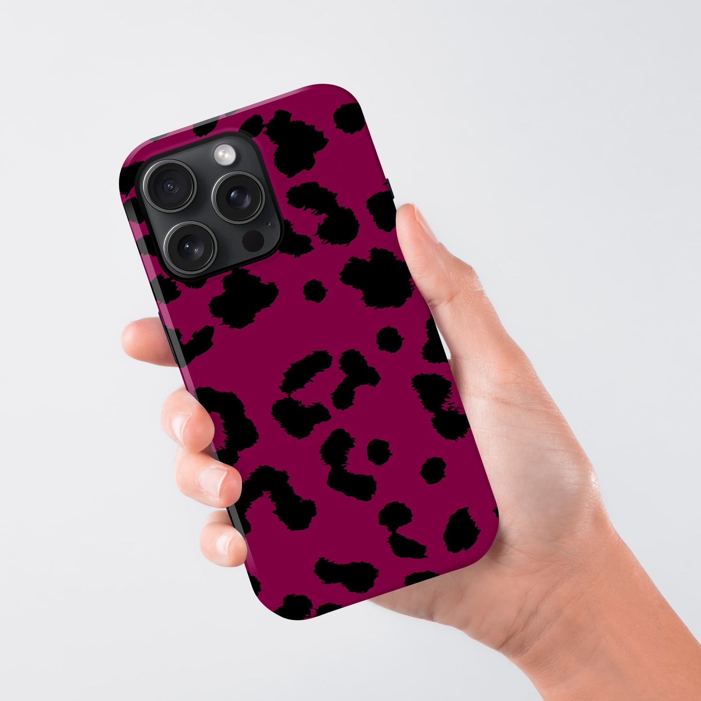 Burgundy Leopard Print Phone Case Phone Case