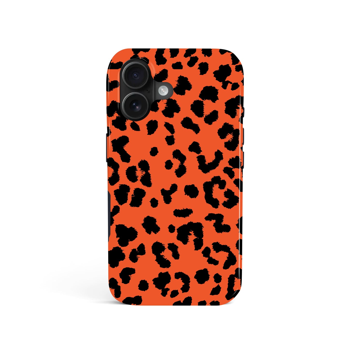 Classic Orange Leopard Print Case iPhone 16 Phone Case