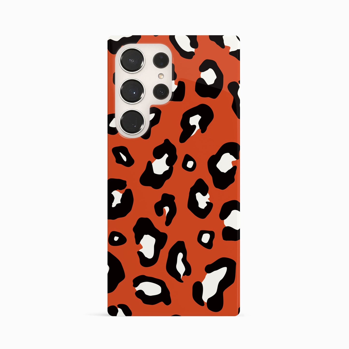 Burnt Orange Leopard Print Pattern Phone Case Phone Case