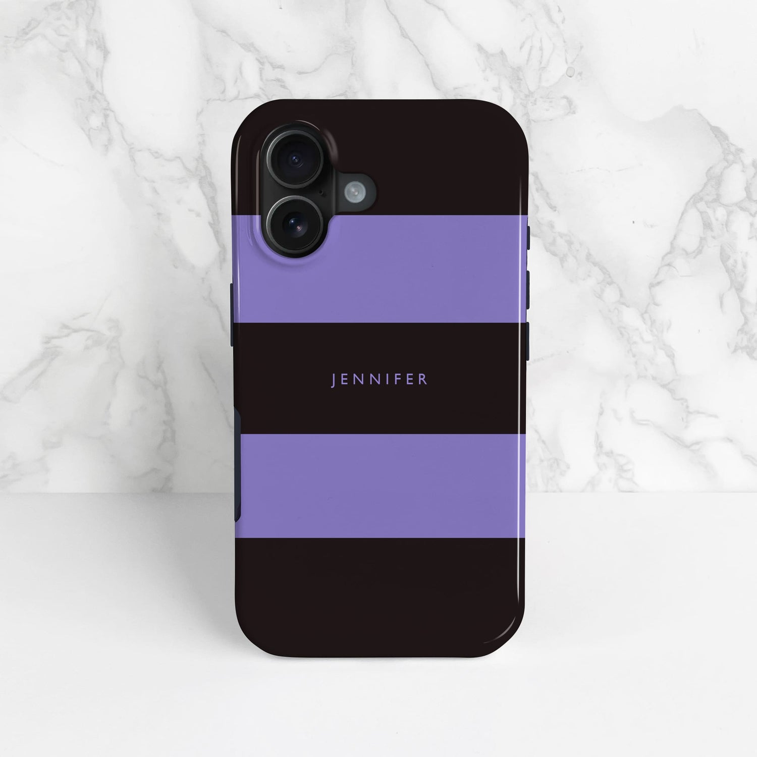 Purple Black Stripe Custom Case  Phone Case