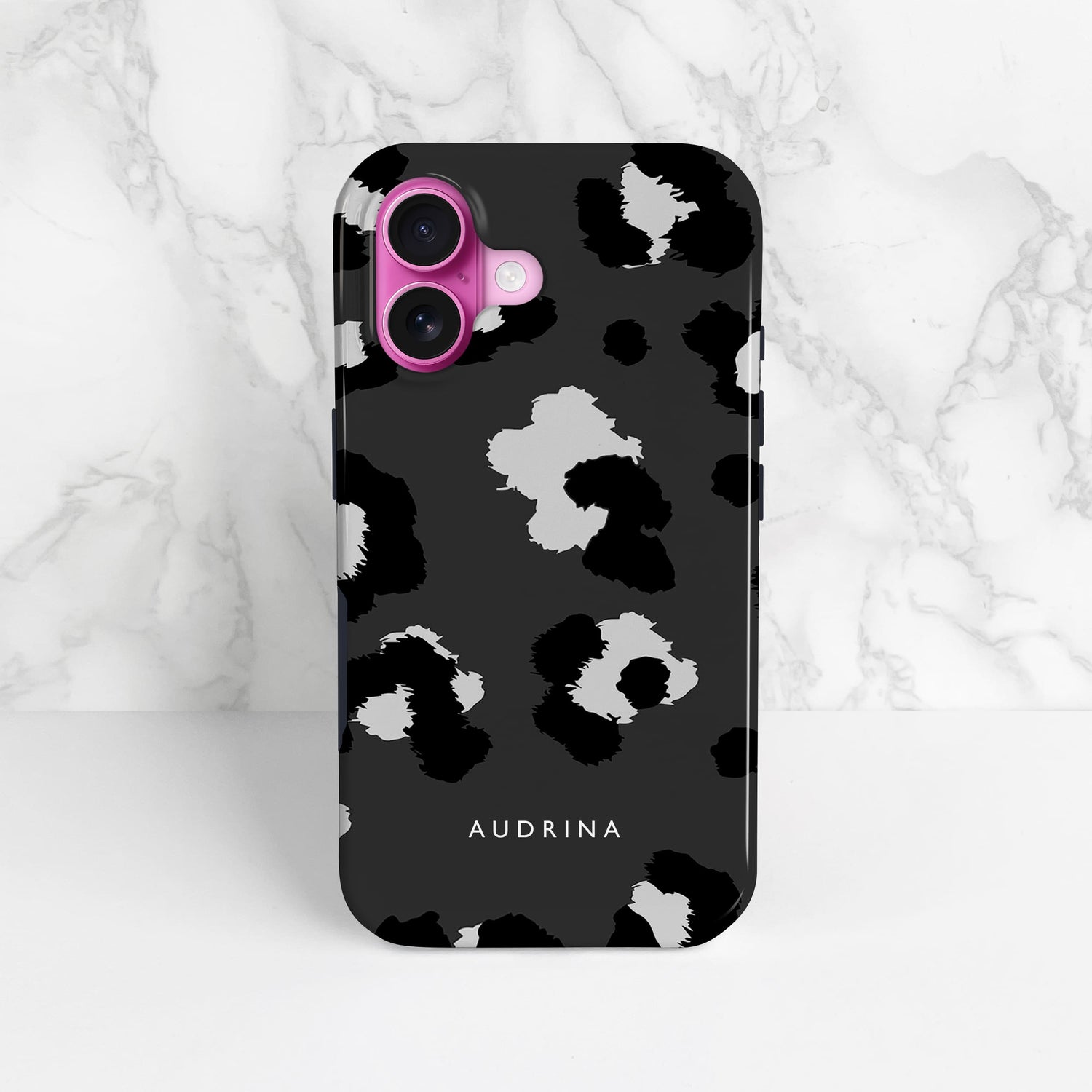 Black and Grey Leopard Print Phone Case  Phone Case