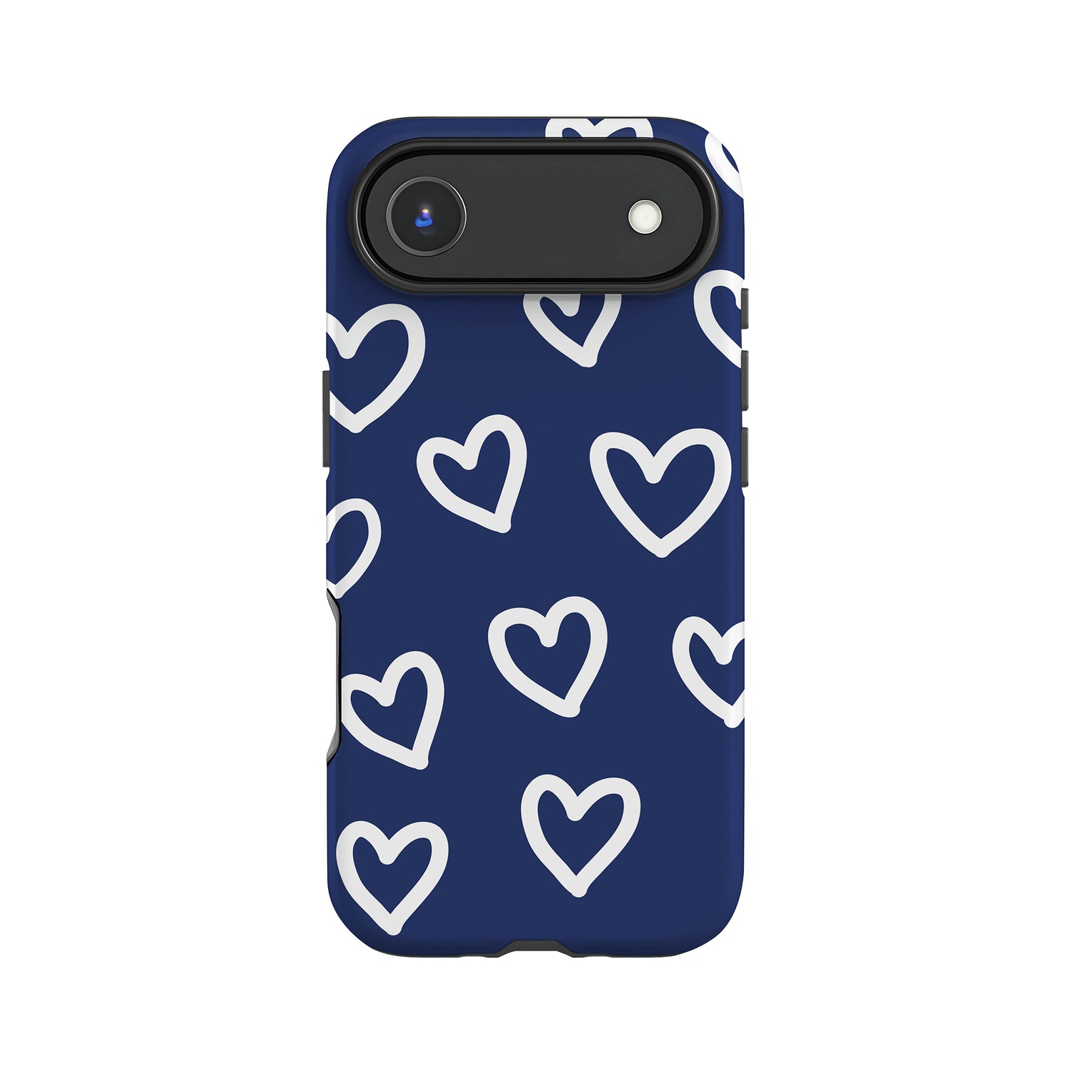 Navy Blue Heart Pattern Case Phone Case