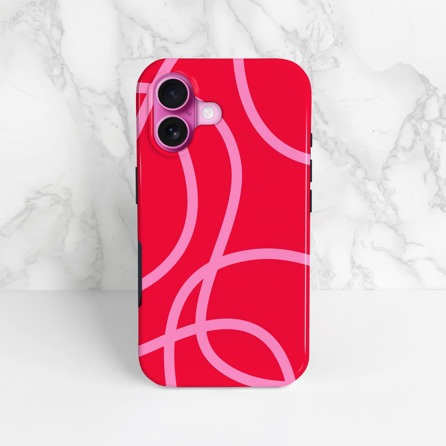 Abstract Red and Pink Lines Case  Phone Case