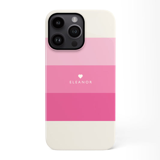 Pink Candy Stripe Custom Case iPhone 14 Phone Case