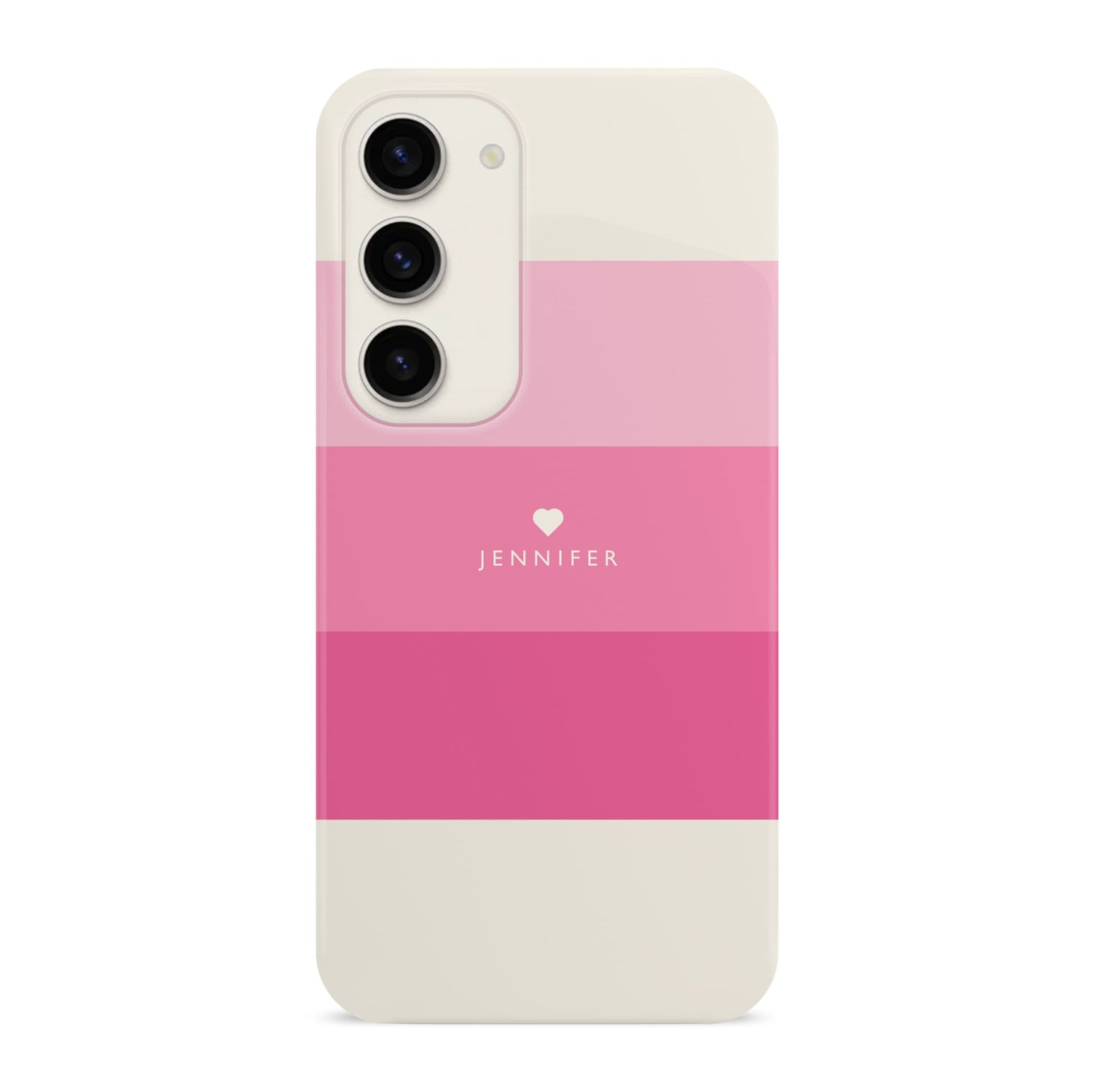 Pink Candy Stripe Custom Case Samsung Galaxy S23 Phone Case