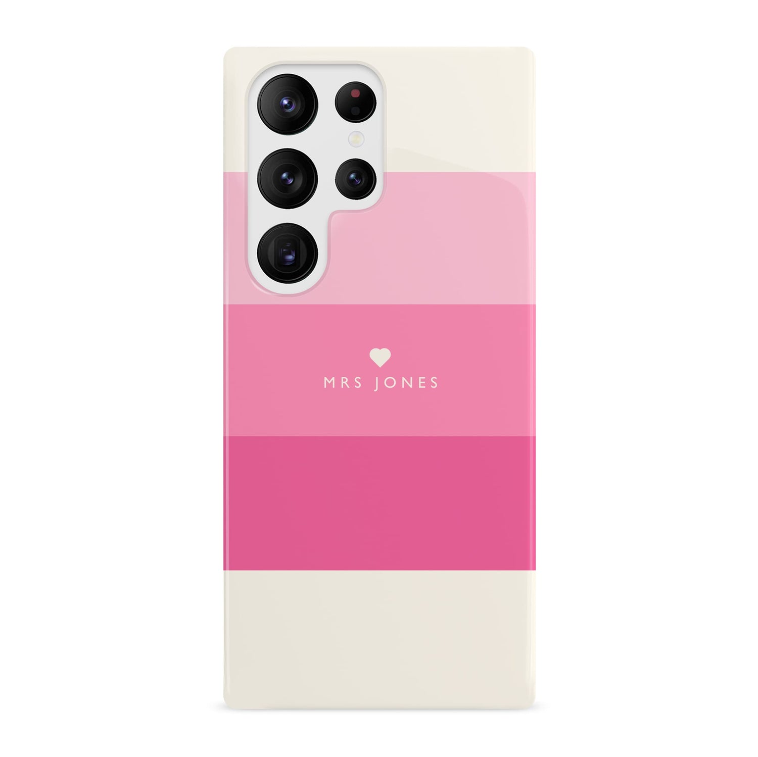Pink Candy Stripe Custom Case Samsung Galaxy S23 Ultra Phone Case