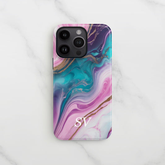 Candy Swirl Marble Personalised Phone Case iPhone 15 Phone Case