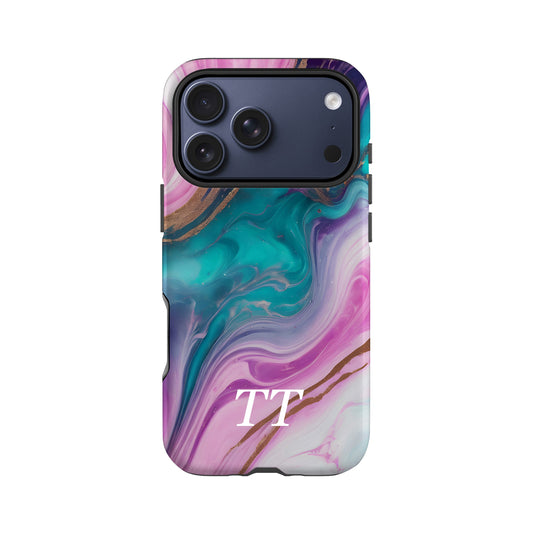 Candy Swirl Marble Personalised Phone Case