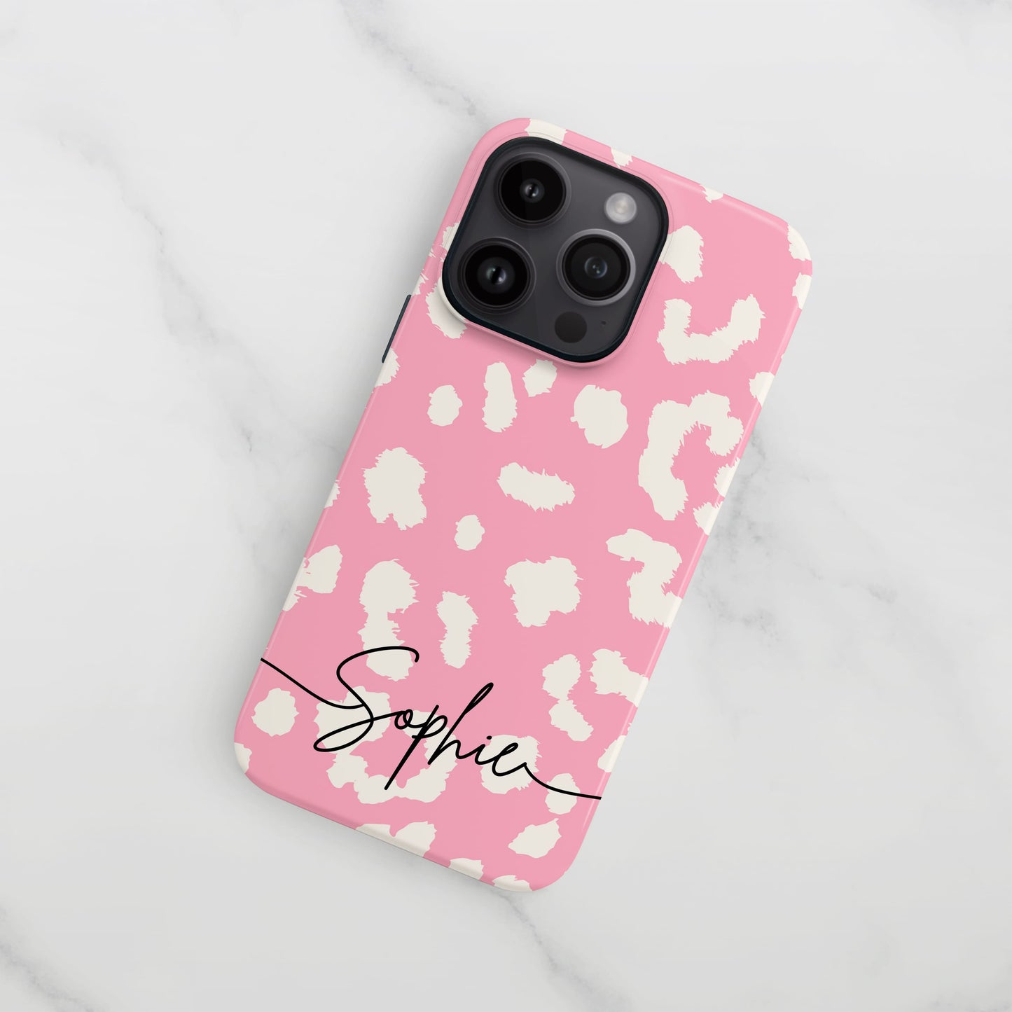 Abstract Baby Pink Leopard Print Case  Phone Case
