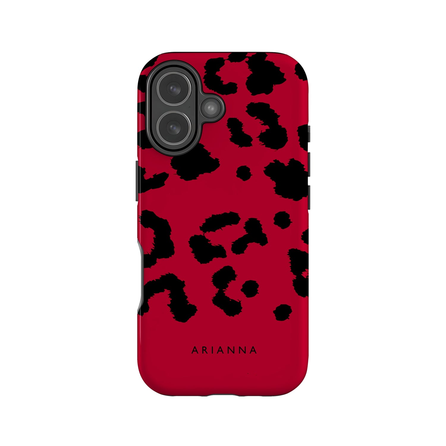 Custom Red Leopard Print Case iPhone 17 Phone Case