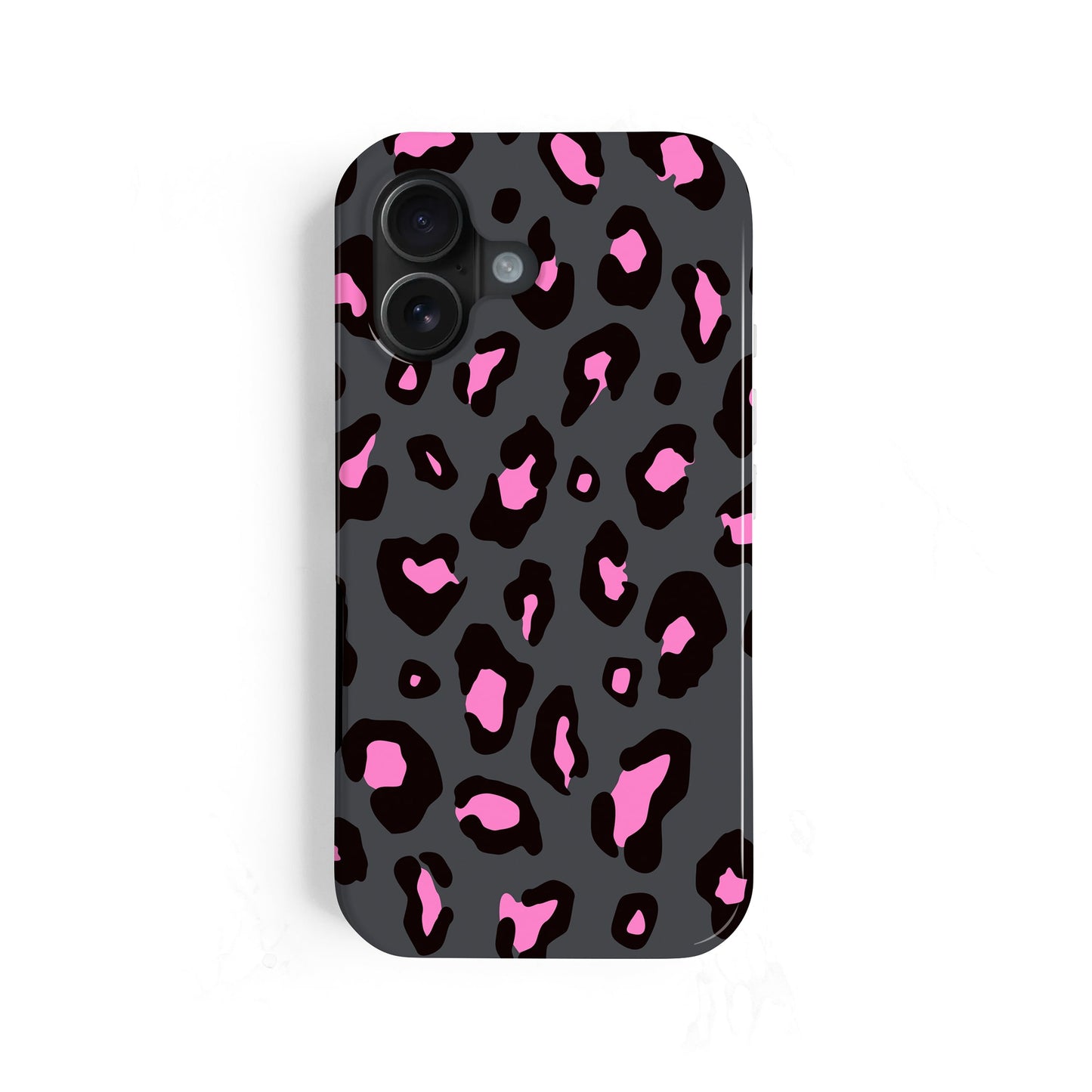 Pink Charcoal Custom Leopard Print Case