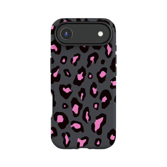 Pink Charcoal Leopard Print Case iPhone 17 Air Phone Case