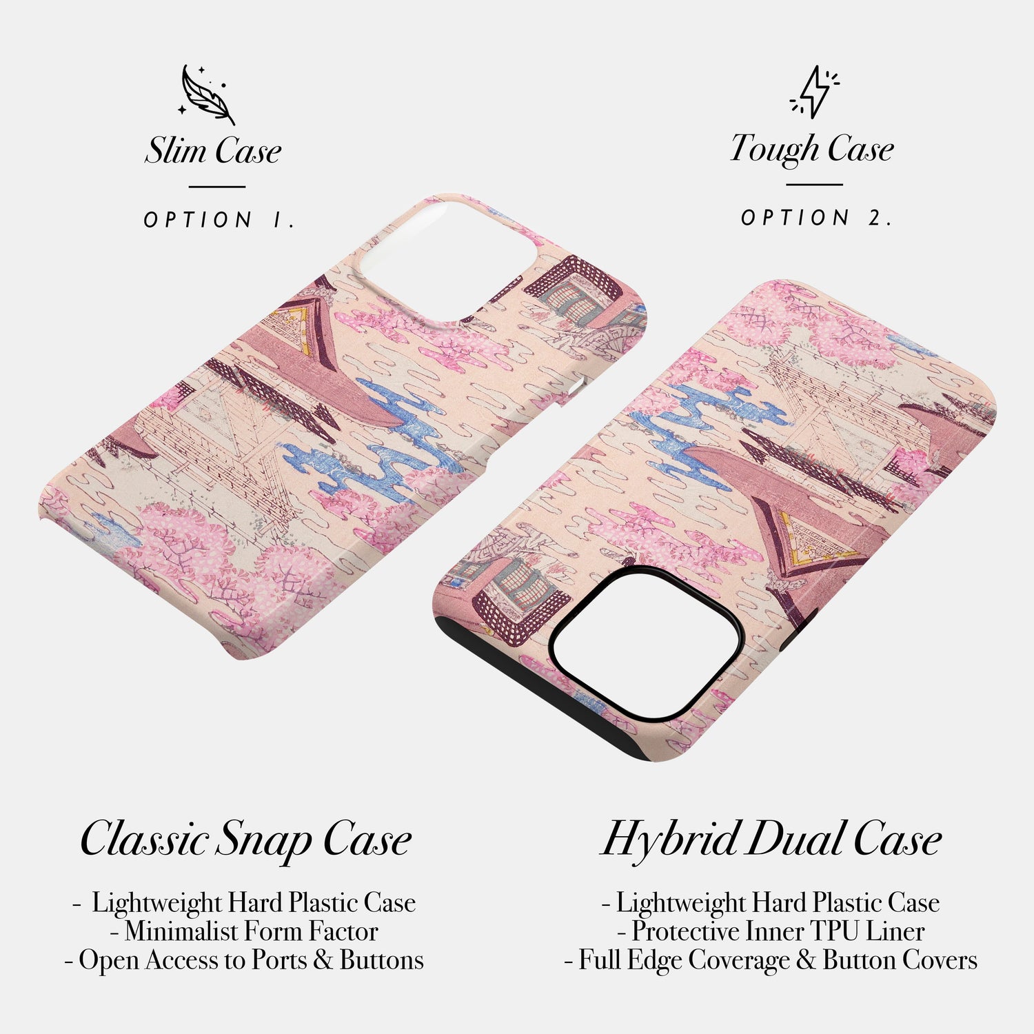 Cherry Blossom Vintage Japanese Print Case Phone Case