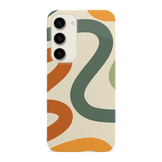 Abstract Wavy Pattern Case Samsung Galaxy S23 Phone Case