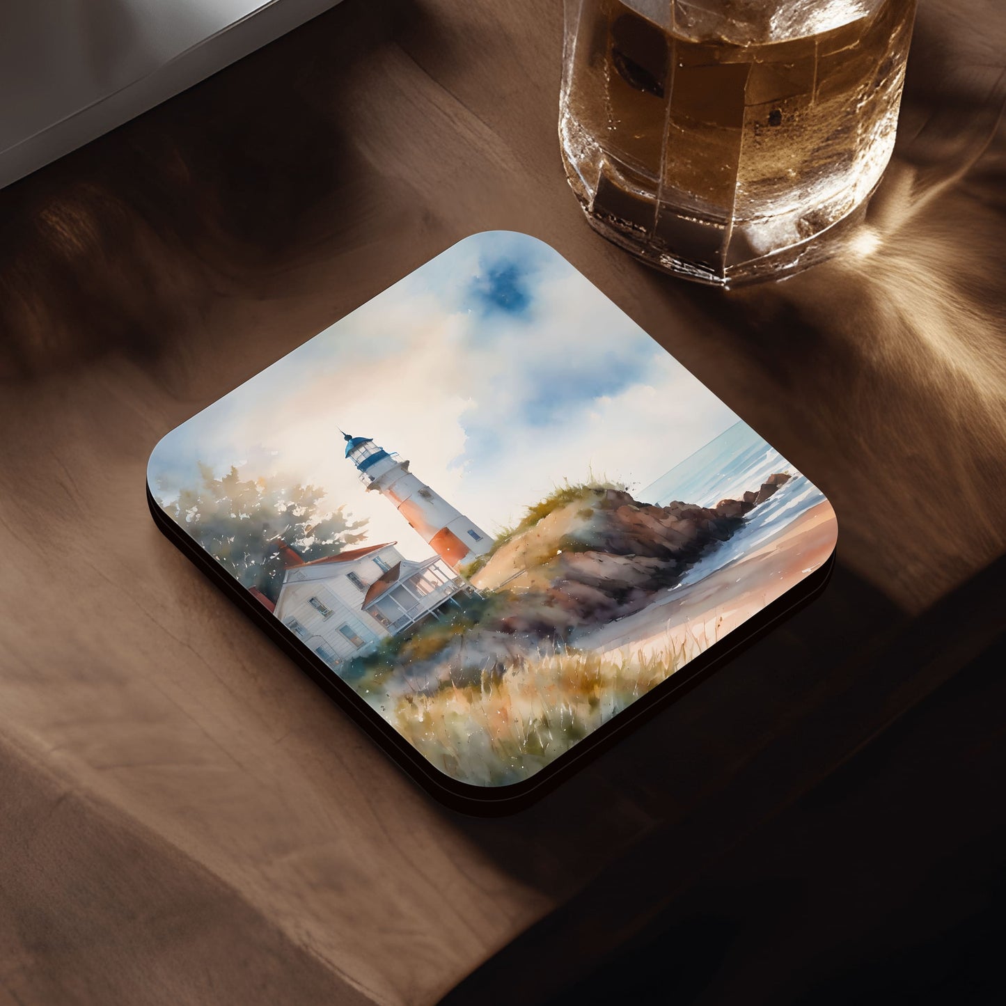 British Coastal Art 4 x Coaster Set  Coaster