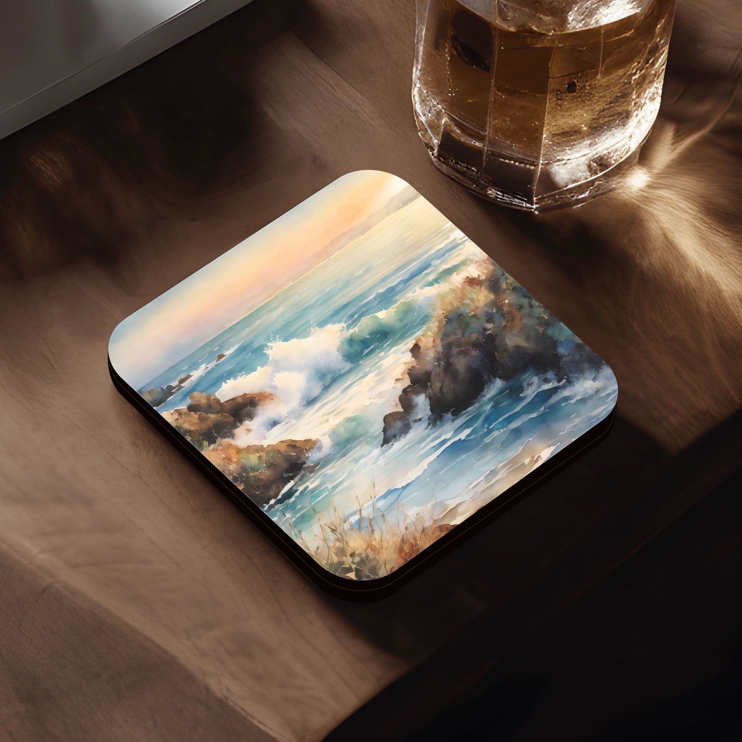 British Coastal Art 4 x Coaster Set  Coaster