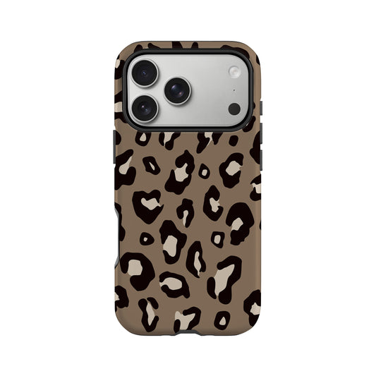 Coffee Leopard Print Case