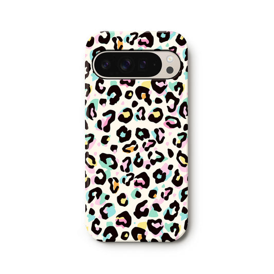 Rainbow Confetti Leopard Print Google Pixel Case Google Pixel 9 Phone Case